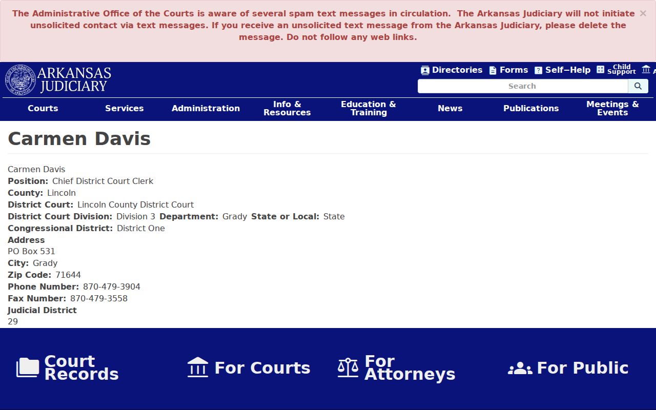 Grady warrant search district clerk contact