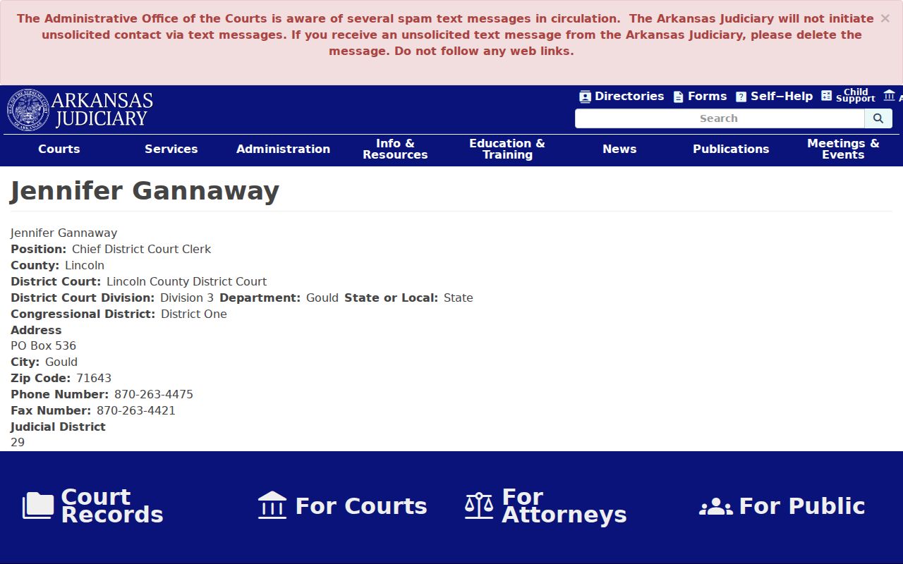 Gould warrant search district clerk contact