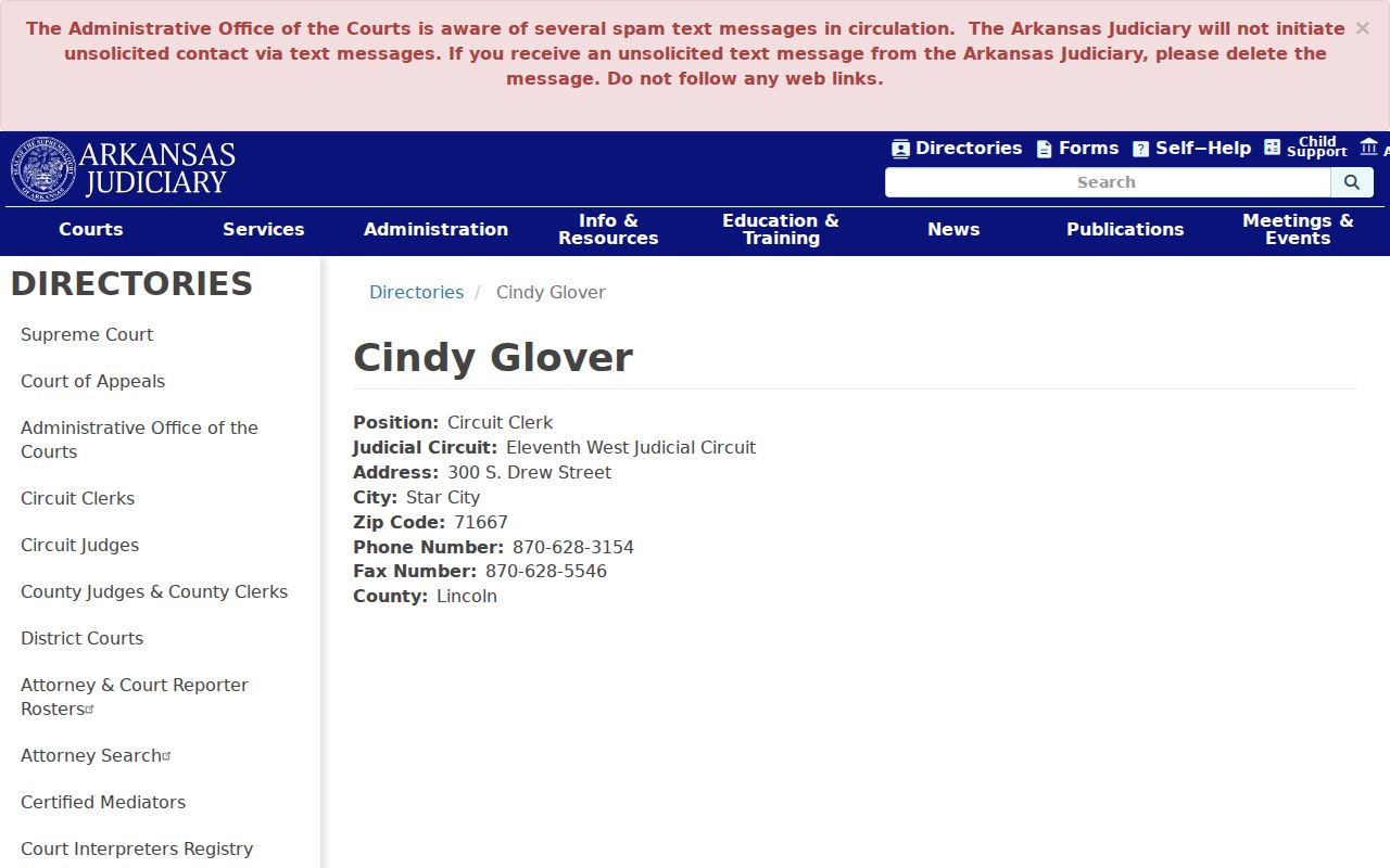Lincoln County warrant records Circuit Clerk directory